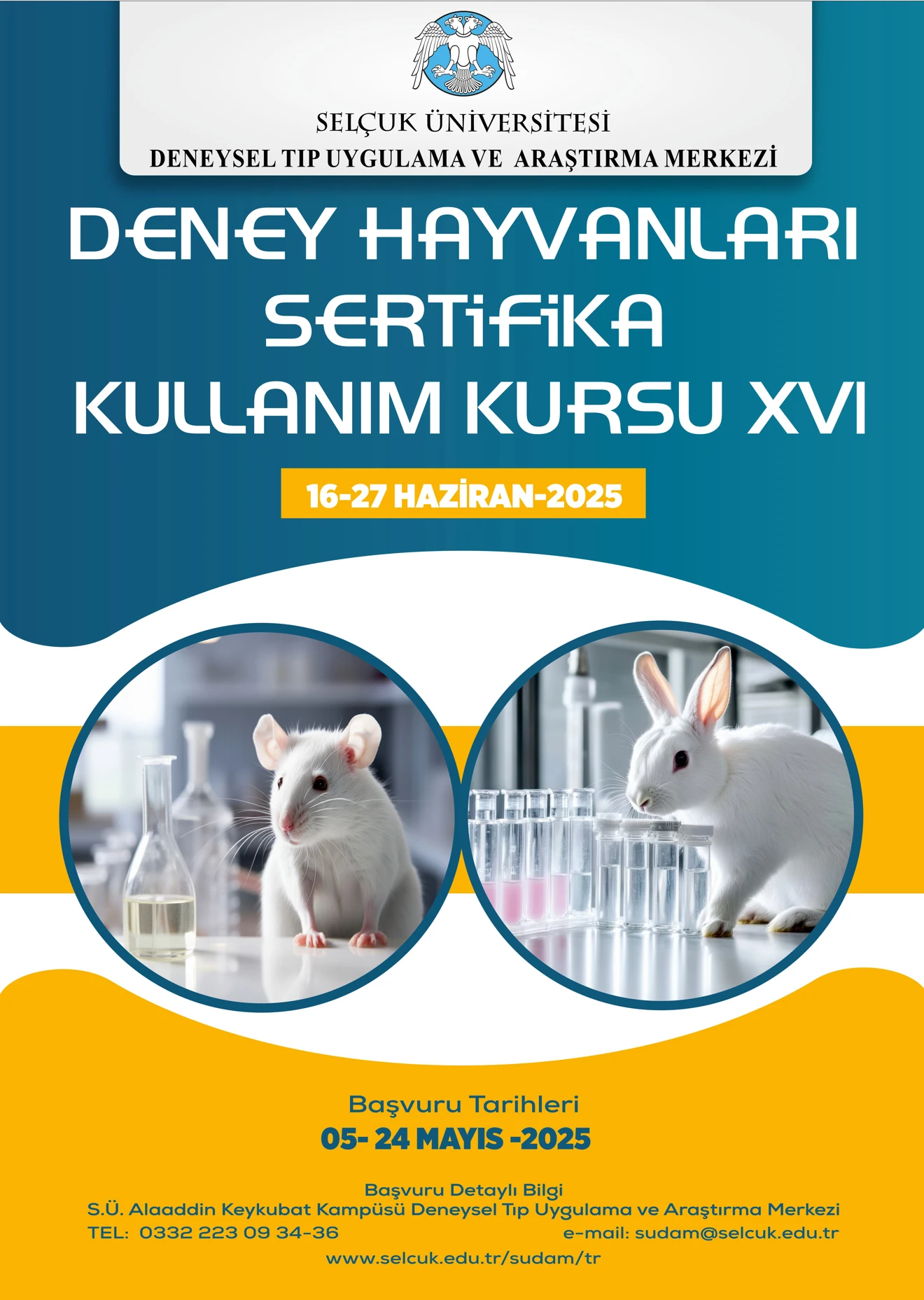 DENEY HAYVANLARI KULLANIM SERTİFİKA KURSU
